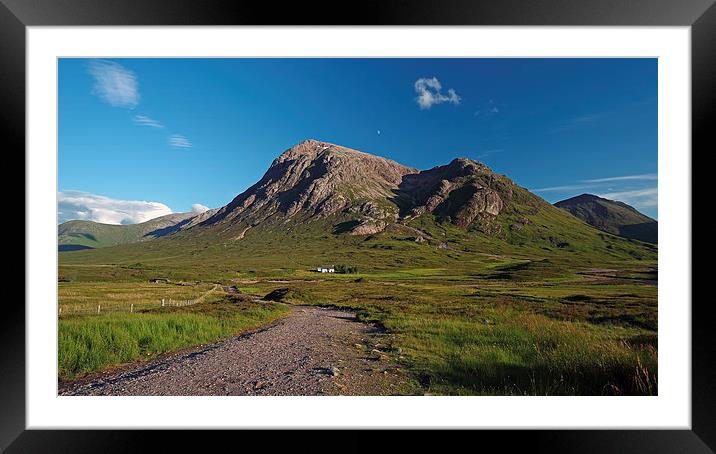 Lagangarbh Hut and Buachaille Etive Mor Framed Mounted Print by Maria Gaellman