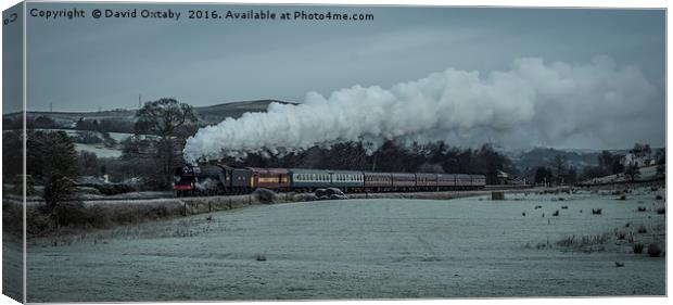 Flying Scotsman heading to Ramsbottom Canvas Print by David Oxtaby  ARPS