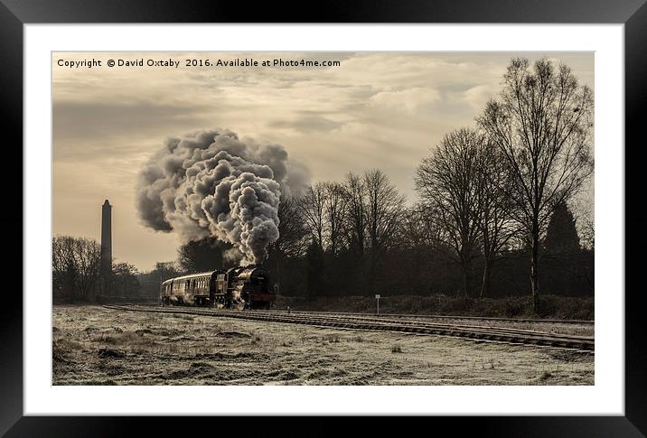 13065 leaving Ramsbottom Framed Mounted Print by David Oxtaby  ARPS