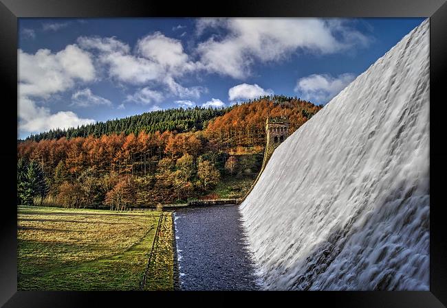 Derwent Dam in Autumn Framed Print by Darren Galpin