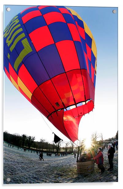 Hot air Ballooning Acrylic by Tony Bates