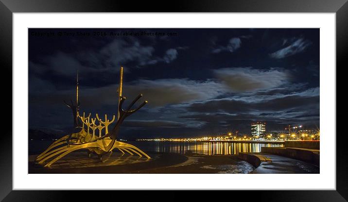 Sun Voyager - Reykjavik Framed Mounted Print by Tony Sharp LRPS CPAGB