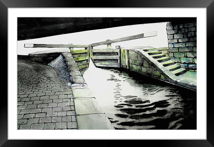 A Pencil Drawing of the  Beeston Cut Framed Mounted Print by John Lowerson