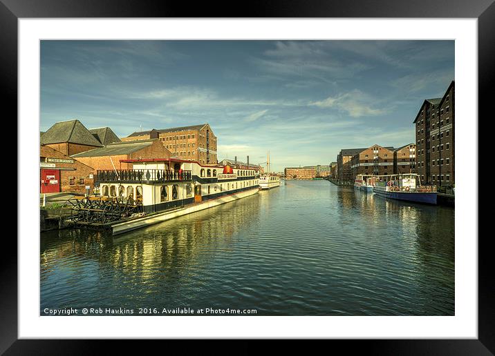 Oliver Cromwell at Gloucester Docks  Framed Mounted Print by Rob Hawkins