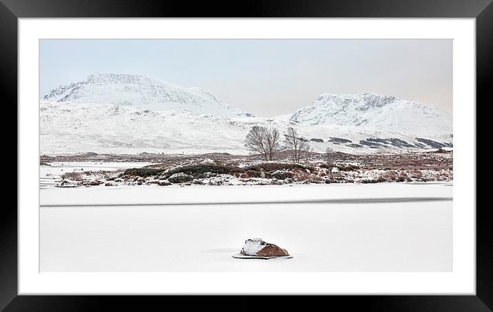 Loch Ba Winter Framed Mounted Print by Grant Glendinning