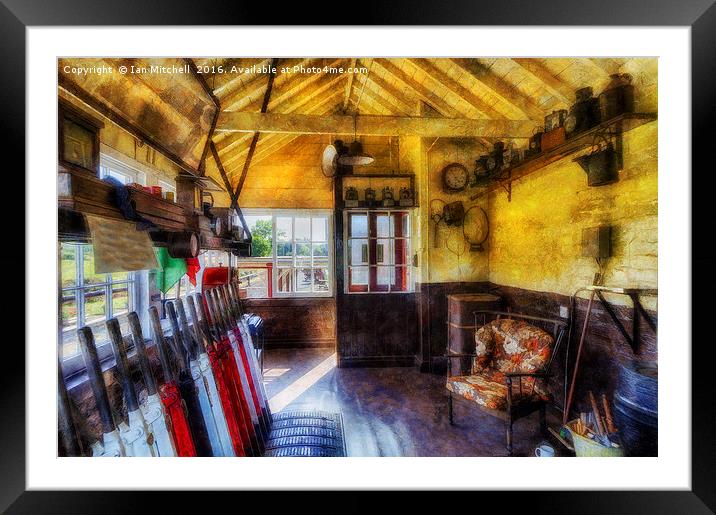 Olde Signal Box Framed Mounted Print by Ian Mitchell