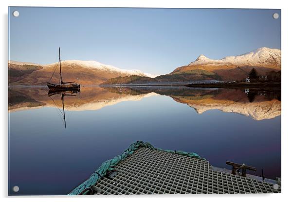 Loch Leven Reflection Acrylic by Grant Glendinning