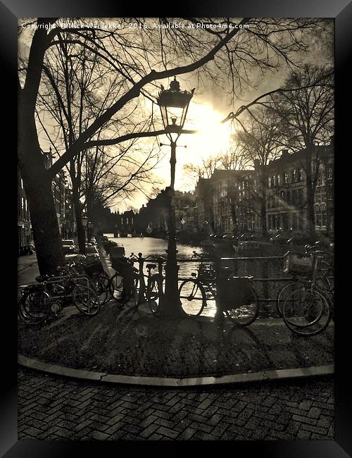Amsterdam Sunset Framed Print by Nick Wardekker