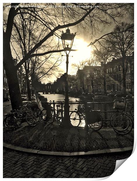 Amsterdam Sunset Print by Nick Wardekker