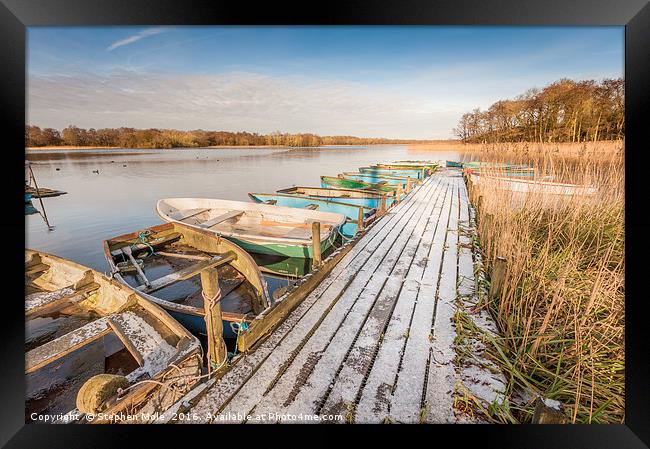 Icy Filby Broad Framed Print by Stephen Mole