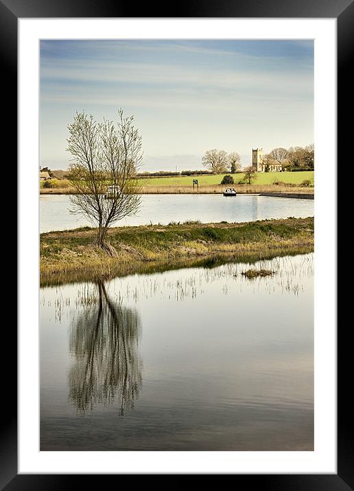 Tree and Church on the River Thurne Framed Mounted Print by Stephen Mole