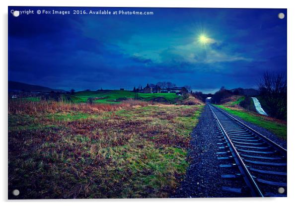 railway farmhouse Acrylic by Derrick Fox Lomax