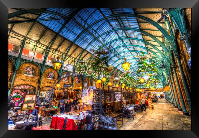 The Apple Market Covent Garden London Framed Print by David Pyatt