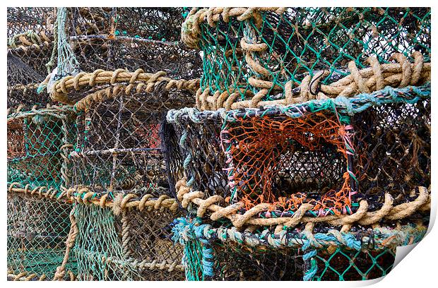 Lobster pots  Print by Shaun Jacobs