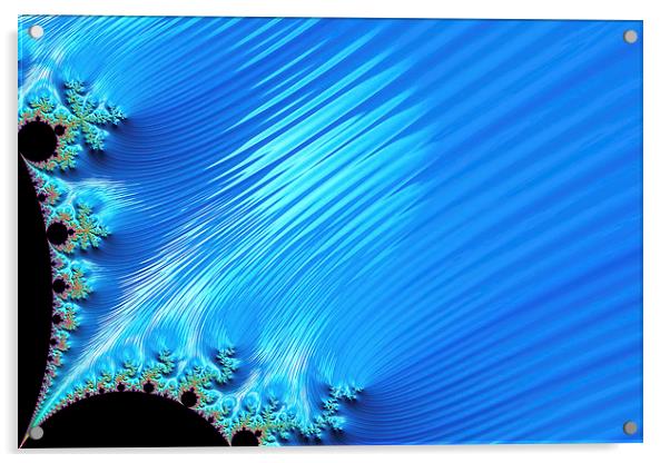 Blue Sparkle Acrylic by Steve Purnell