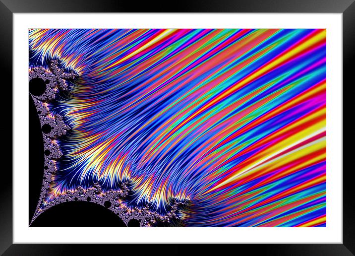 Rainbow Sparkle Framed Mounted Print by Steve Purnell