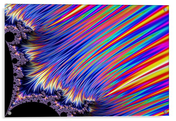 Rainbow Sparkle Acrylic by Steve Purnell