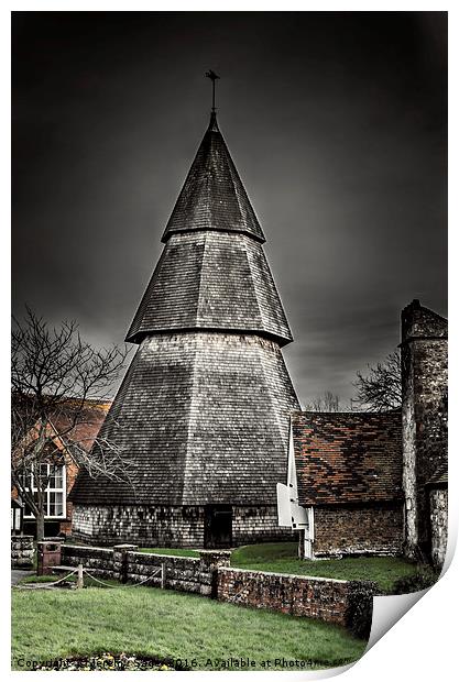 The Unusual Detached Bell Tower of St. Augustine's Print by Jeremy Sage