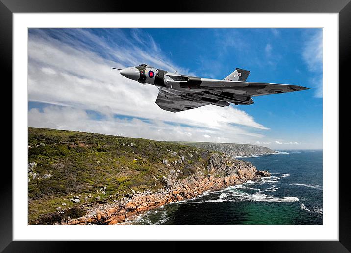 Vulcan crosses the Iron Coast Framed Mounted Print by Rob Lester