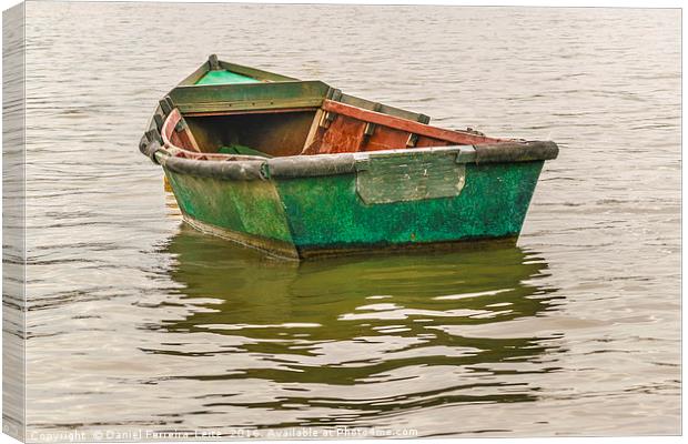Old Fishing Boat at Santa Lucia River in Montevide Canvas Print by Daniel Ferreira-Leite