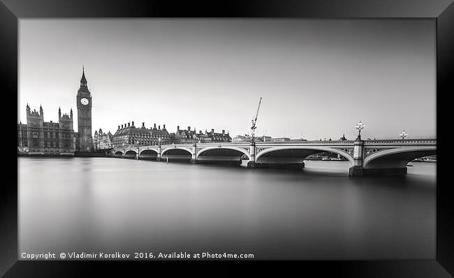 Westminster Bridge Framed Print by Vladimir Korolkov