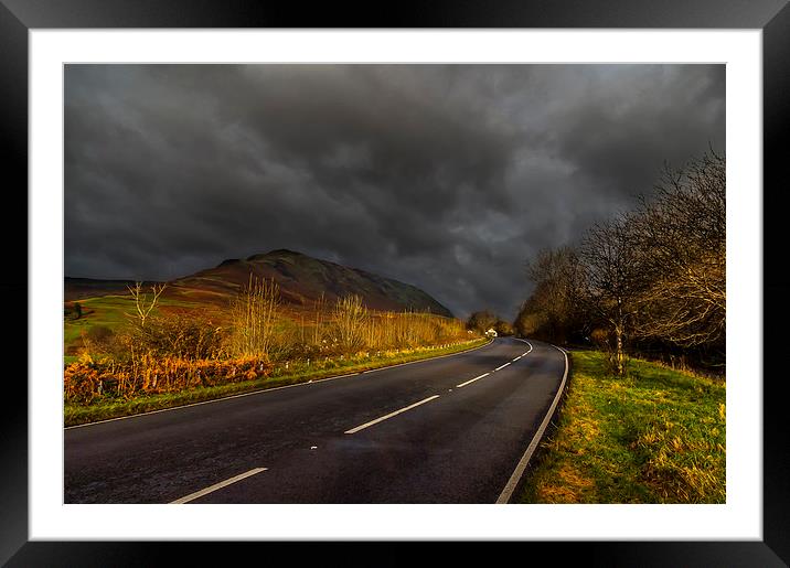 Stormclouds over Cumbria Framed Mounted Print by Pete Watson