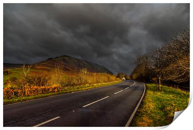 Stormclouds over Cumbria Print by Pete Watson