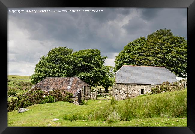 Old Stone Barns Framed Print by Mary Fletcher