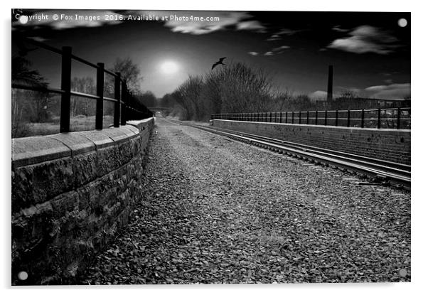 railway viaduct Acrylic by Derrick Fox Lomax