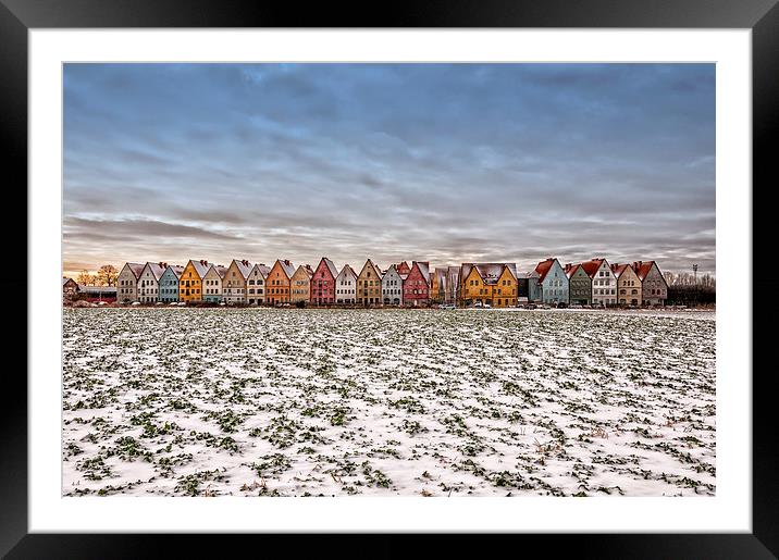 Jakriborg From Snow covered Field Framed Mounted Print by Antony McAulay