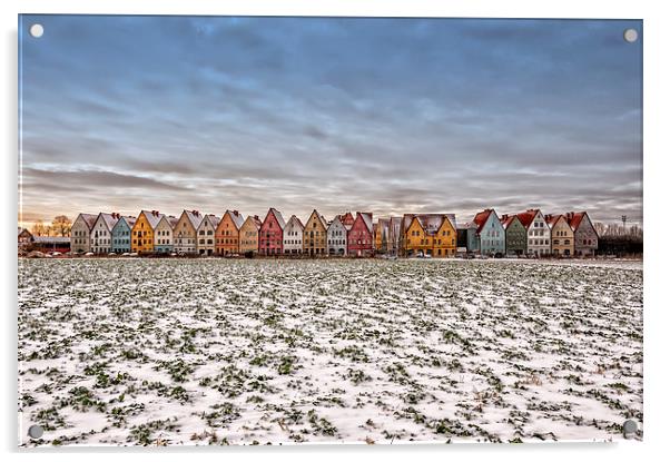 Jakriborg From Snow covered Field Acrylic by Antony McAulay