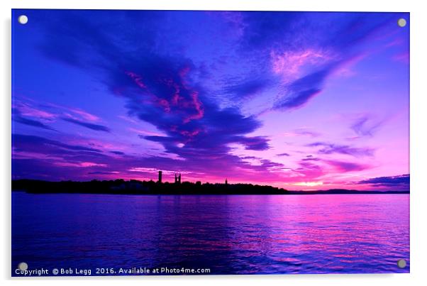     Purple St.Andrews                            Acrylic by Bob Legg