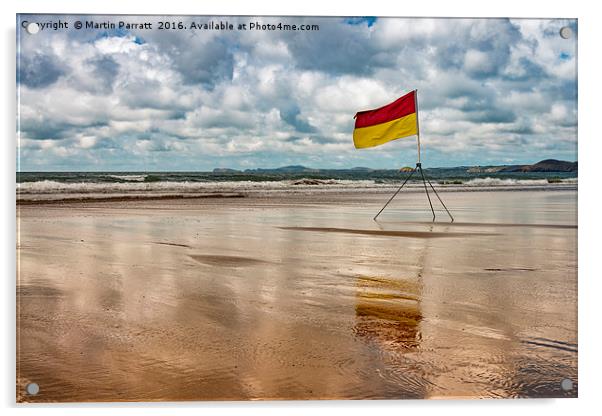 Newgale Beach Acrylic by Martin Parratt