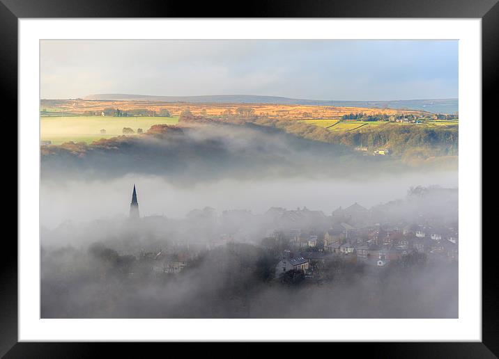 Fog in Halifax  Framed Mounted Print by chris smith