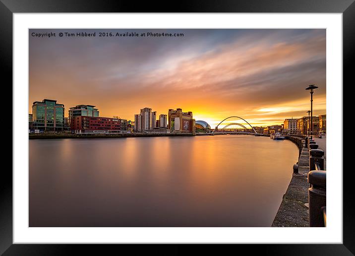 Quayside Sunset Framed Mounted Print by Tom Hibberd