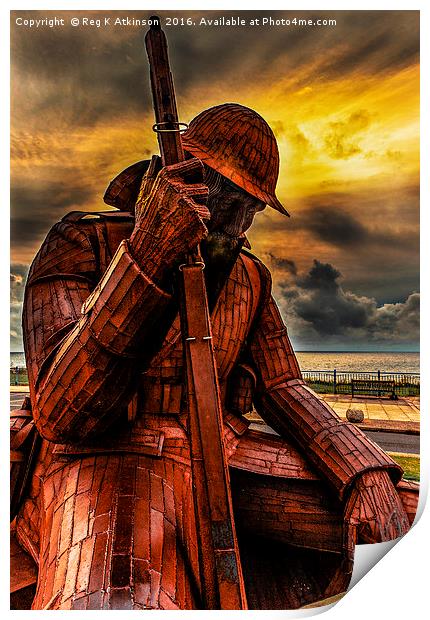 Seaham Tommy - Tired of War Print by Reg K Atkinson