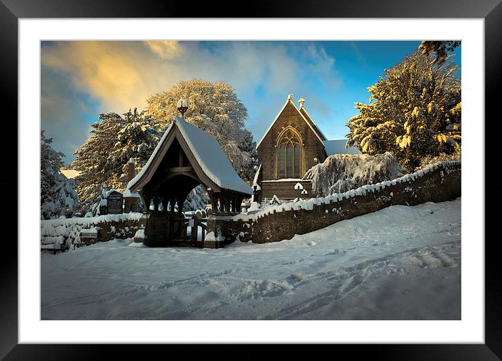 St Catwg's Church, South Wales Framed Mounted Print by Richard Downs