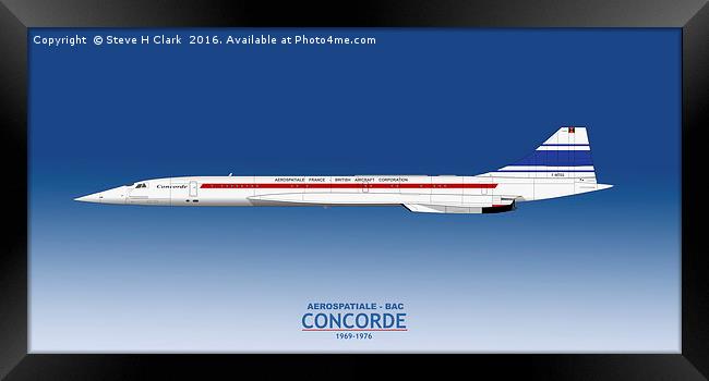 Concorde 001 F-WTSS Framed Print by Steve H Clark