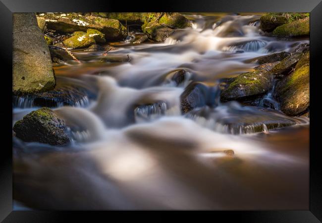 Smooth flow  Framed Print by David Schofield