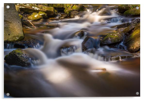 Smooth flow  Acrylic by David Schofield