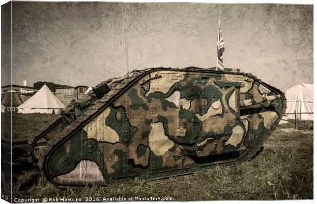 Mk 1 Tank  Canvas Print by Rob Hawkins