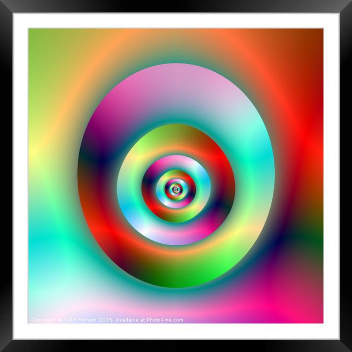 Torus Without and Within the Hole Framed Mounted Print by Colin Forrest