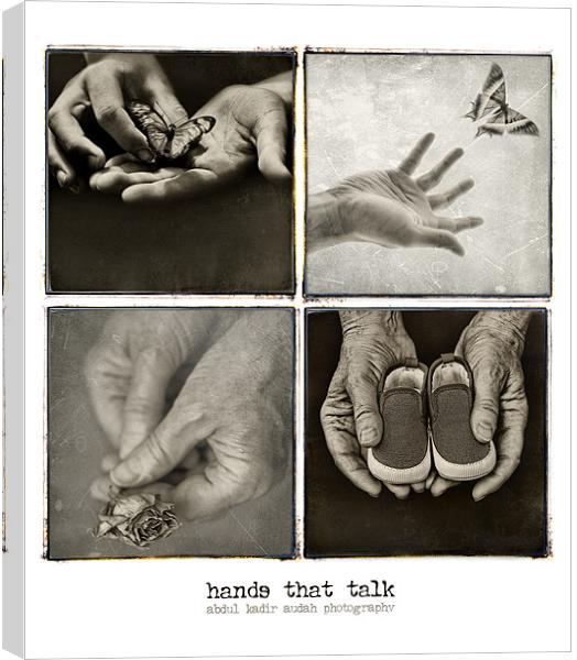 Hands that Talk - the sequel Canvas Print by Abdul Kadir Audah