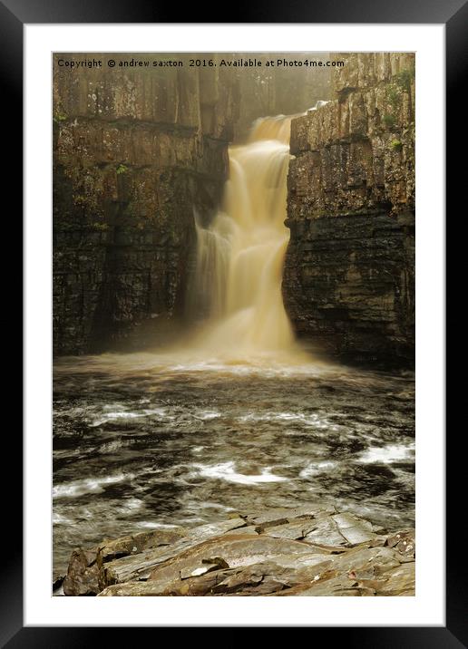 FILLING WITH WATER Framed Mounted Print by andrew saxton