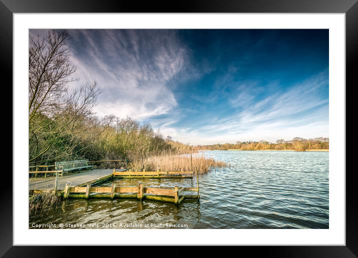 South Walsham Broad from Fairhaven Framed Mounted Print by Stephen Mole