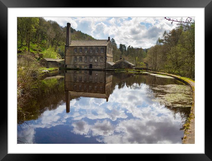 Gibson Mill in Hardcastle Crags nature park,    Framed Mounted Print by chris smith