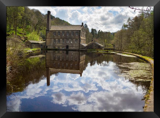 Gibson Mill in Hardcastle Crags nature park,    Framed Print by chris smith