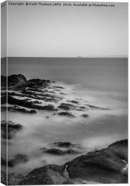 Bass Rock from Fife Canvas Print by Keith Thorburn EFIAP/b