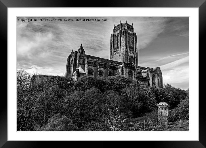 Anglican Cathedral Liverpool Framed Mounted Print by Pete Lawless