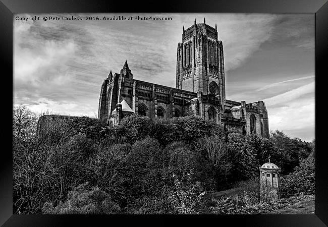  Anglican Cathedral Liverpool Framed Print by Pete Lawless